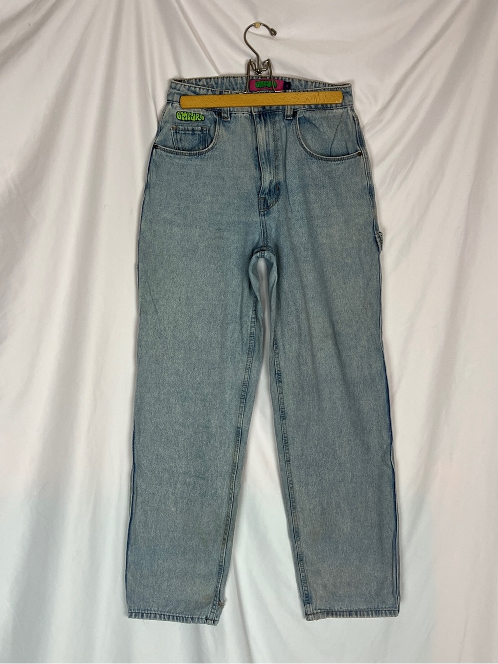 Empyre Light Wash Blue Cargo Tori Carpenter Denim Jeans